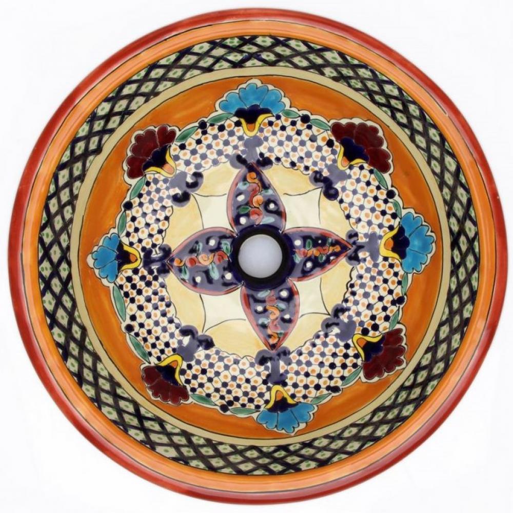 narancssarga keramia mosdotal kezzel festett mintas mexikoi szines furdoszoba pultra ultetheto rusztikus mediterran vintage szines bohem nepies furdopult mosdotal mosdopult felujitas porcelan lameridiana mosdotalak.jpg